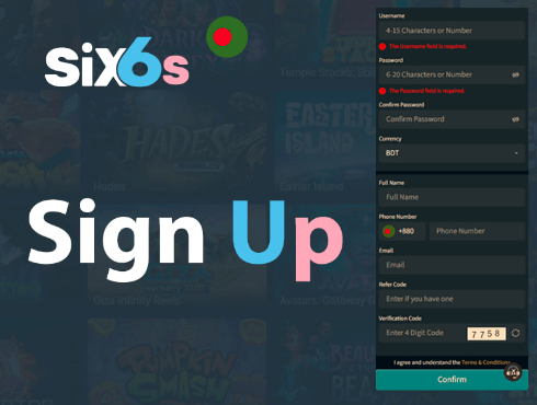 Six6s Sign Up